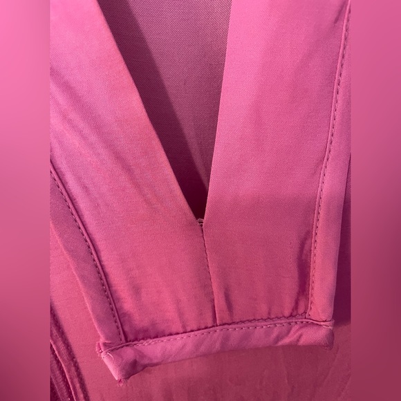 KARLIE Catalina Tiered Midi Dress in Magenta SZ S - Picture 7 of 8